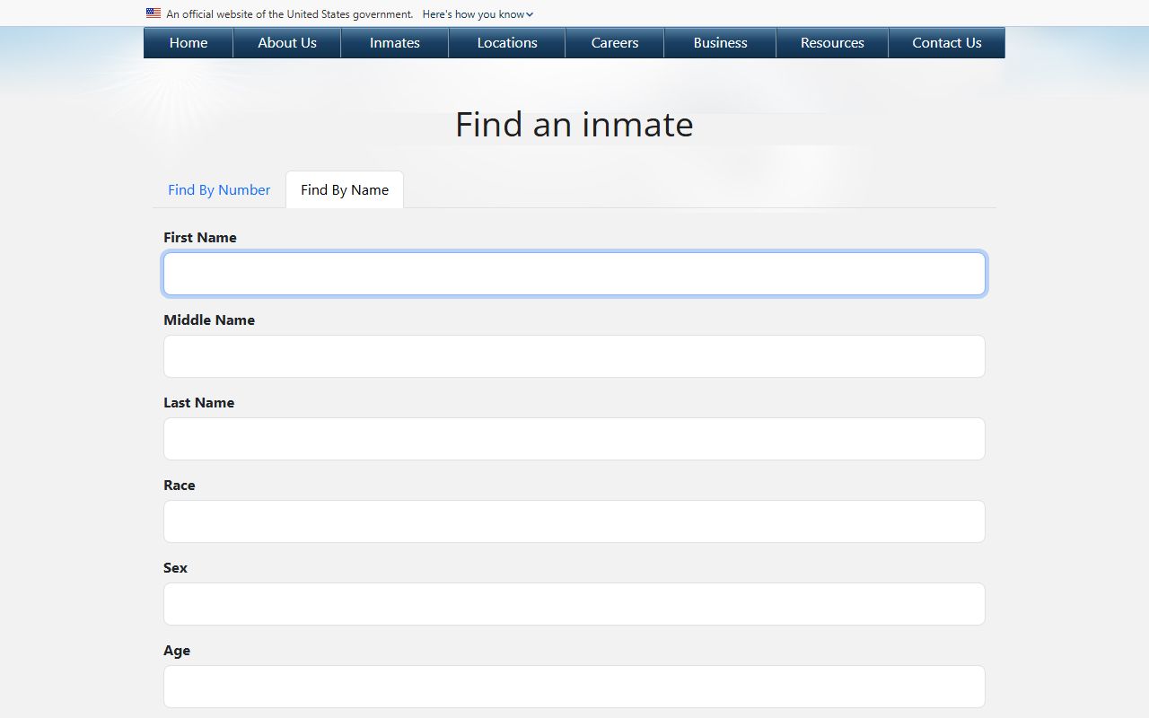 Lexington County inmate records federal BOP by-name locator