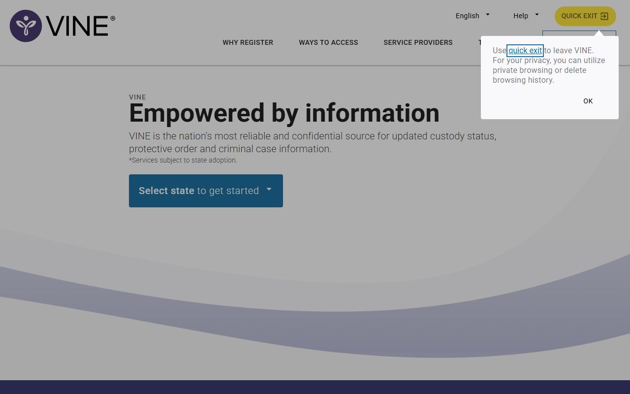Lexington County inmate records VINELink custody notification portal